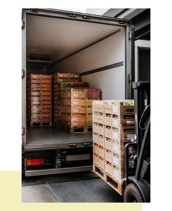 Перевозка сельхозпродукции на паллетах с доставкой в Хабаровск